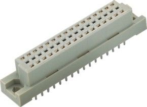 48 Pin 똑바른 복각 PBT 소음 41612 연결관 PBT 회색 2.54mm 유럽 유형 연결관