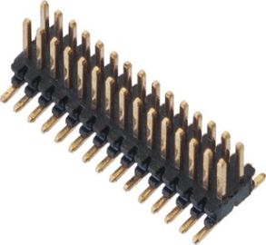 모자 H=1.4 권선 패킹 금 섬광 ROHS를 가진 SMT LCP 0.80*1.20 Pin 우두머리 검정 이중 줄