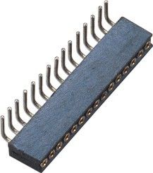 1.27mm 1*15P 정각 복각 WCON 연결관 여성 원 Pin 우두머리
