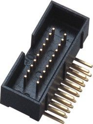 금관 악기 금 섬광 90° 복각 상자 우두머리 연결관 1.27*2.54mm 2*10P PA9T 30%GF UL94V-0