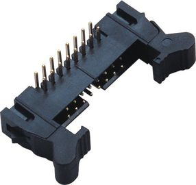 90°DIP 이젝터 래치 우두머리 남성 16 Pin Idc 연결관 2.00mm Pcb Pin 우두머리
