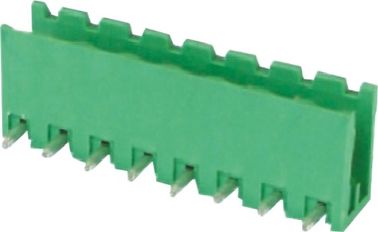 8 P PA66 전기 Pcb 끝 구획 연결관 열려있는 유형 5.08mm