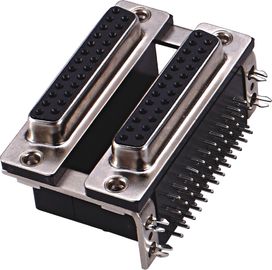 WCON Ｄ 형 커넥터 / Ｄ 형 연결구 여성 이원적 가로열 25 핀 PBT 검은 ROHS