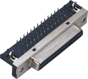 1.27 밀리미터 간격 scsi 50 핀 연결기  100 핀 scsi 연결기 절연 소재 : 검정색