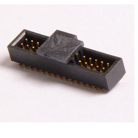 SMT 유형 연결관 Pin 우두머리 1.27 Mm 피치 PA9T 검정 금 섬광 ROHS
