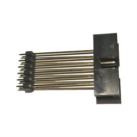 2.54mm 피치 상자 우두머리 연결관 똑바른 PBT 검정은, 플라스틱 ROHS 12P를 추가합니다