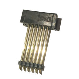 2.54mm 피치 상자 우두머리 연결관 똑바른 PBT 검정은, 플라스틱 ROHS 12P를 추가합니다
