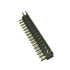 정각 Pin 우두머리 2mm 피치 연결관, PA9T 까만 두 배 줄