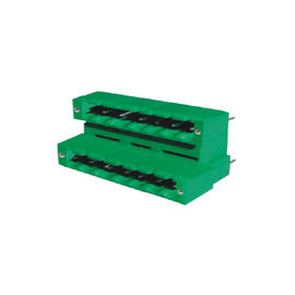 Pluggable 끝 구획 연결관 남성 3개의 층 녹색 5.08 Mm PA66