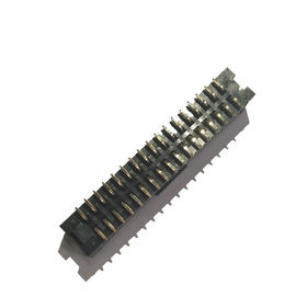 모자 금 섬광을 가진 34P 2.54mm 피치 상자 우두머리 연결관 SMT 유형 PA9T