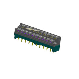 자물쇠 7.62*7.8mm 없는 PBT 금 섬광 장벽 끝 구획 2*6P H=28.0 W=17.5