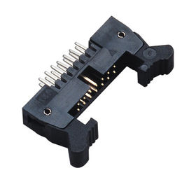 똑바른 PA9T 검정 이젝터 conncetor UL94V-0가 H=7.90 2.0 래치 우두머리에 의하여 10P 래치 누전합니다