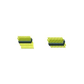 모자 H=1.4 권선 패킹 금 섬광 ROHS를 가진 SMT LCP 0.80*1.20 Pin 우두머리 검정 이중 줄