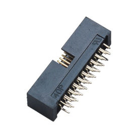 4 줄 H=10.5 1.27*2.54 Mm 피치 상자 우두머리 연결관 똑바른 PA9T 검정 ROHS