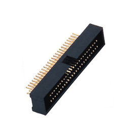 4 줄 H=10.5 1.27*2.54 Mm 피치 상자 우두머리 연결관 똑바른 PA9T 검정 ROHS