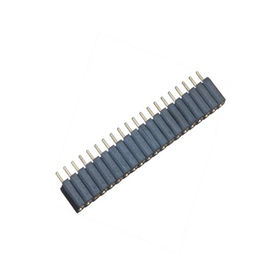 2.54 Mm는 여성 원 Pin 우두머리 연결관 180°DIP PPS 30%GF를 기계로 가공했습니다