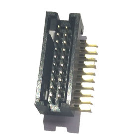 금관 악기 금 섬광 90° 복각 상자 우두머리 연결관 1.27*2.54mm 2*10P PA9T 30%GF UL94V-0