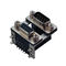 WCON D Type Connector / D Shaped Connector Female Dual Row 25 Pin PBT black ROHS