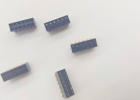 SMT 종류 2.54 Mm 여성 헤더 직각 PA 9T 플라스틱 물질